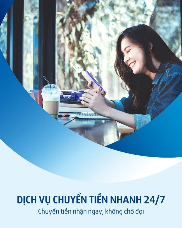 Ngân hàng Bản Việt miễn phí dịch vụ chuyển tiền nhanh 24/7
