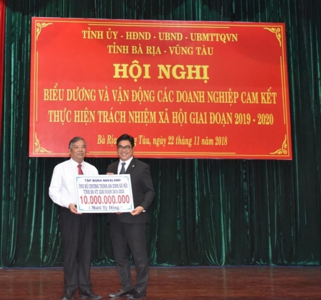 Novaland cam kết thực hiện trách nhiệm xã hội tại BR-VT