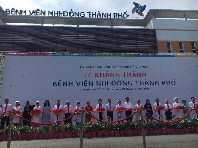 Khánh thành BV Nhi đồng Thành phố hiện đại nhất phía Nam