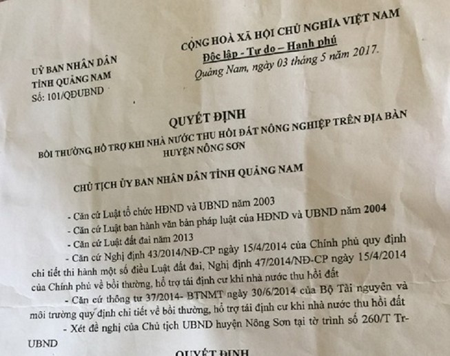 Giả quyết định của chủ tịch tỉnh lừa đảo