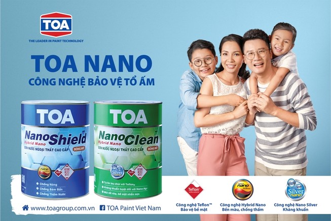 Sơn TOA ra mắt bộ sản phẩm NanoShield và NanoClean