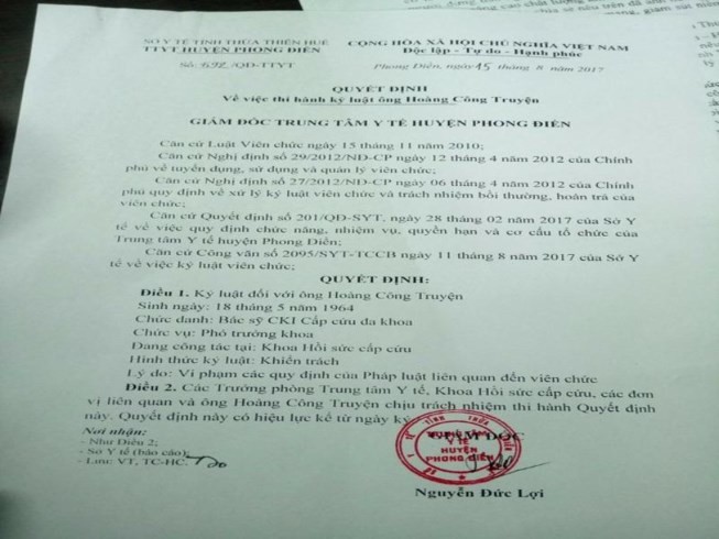 Vụ 'nói xấu' bộ trưởng Y tế: Sẽ rút quyết định xử phạt