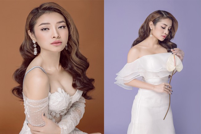 Phương Trinh Jolie mong manh trong váy trắng nói về tình yêu