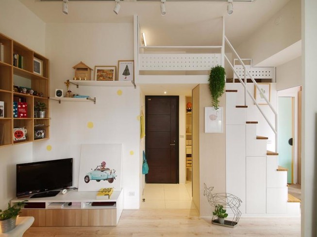 Căn hộ 45 m2 đầy đủ tiện nghi dành cho vợ chồng trẻ
