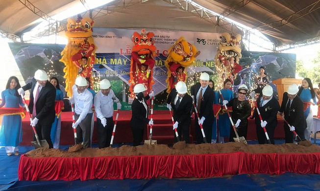 Khởi công xây dựng nhà máy điện mặt trời Mũi Né