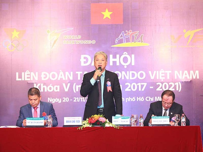 Ông Trương Ngọc Để tái đắc cử chủ tịch LĐ Taekwondo VN