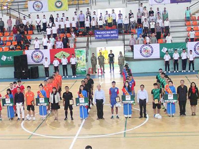 Khai mạc giải futsal sinh viên TP.HCM 2017