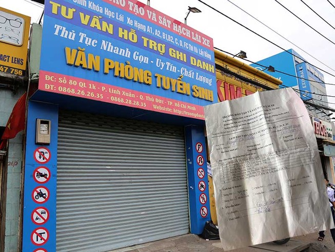 Hàng trăm người tố trung tâm đào tạo lái xe dỏm