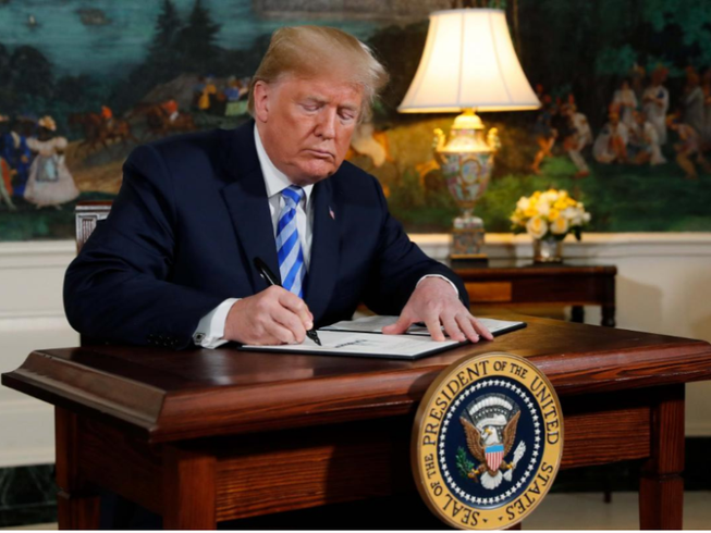Ông Trump rút Mỹ khỏi thỏa thuận hạt nhân Iran
