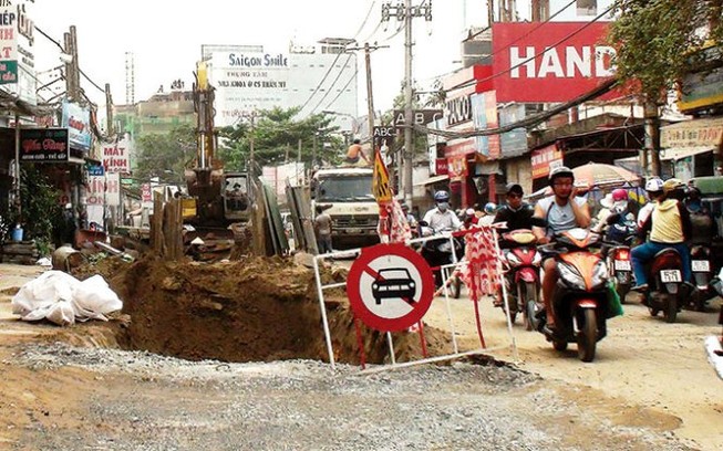 TP.HCM cấm đào 492 tuyến đường trong năm 2017