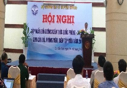 Quang cảnh hội nghị tập huấn cho báo chí