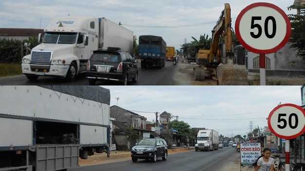 Tháo bỏ biển hạn chế tốc độ dưới 50 km/giờ trên đường bộ