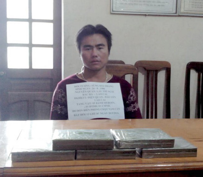Triệt phá hai đường dây heroin Lào vào Nghệ An thu sáu bánh heroin