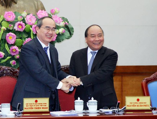 Chính phủ phối hợp MTTQ VN chống tham nhũng, suy thoái