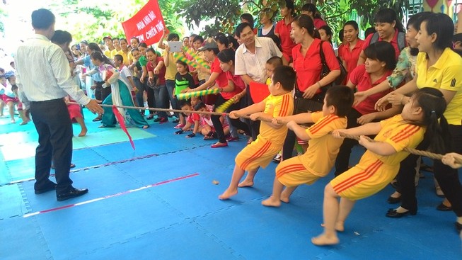 Lần đầu tiên tổ chức Hội thao dành cho trẻ mầm non 5 tuổi