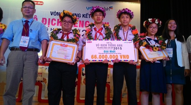 Học sinh trường Trần Đại Nghĩa vô địch cuộc thi tiếng Anh