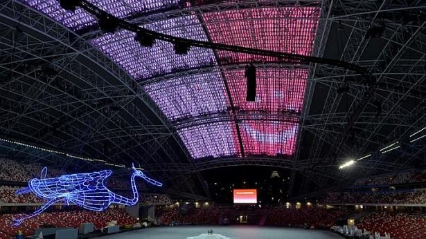 SEA Games Singapore: Hệ thống đèn chiếu laser hiện đại nhất thế giới