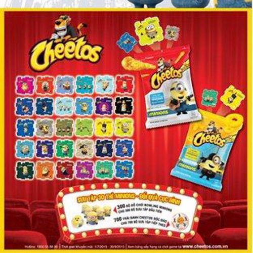 Sưu tập thẻ Minions, vui hè cùng Snack Cheetos