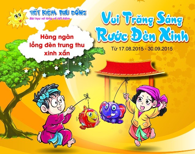 “Vui trăng sáng – rước đèn xinh” với Sacombank