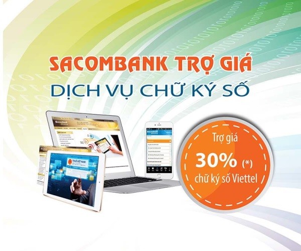Sacombank ưu đãi đăng ký nộp thuế điện tử