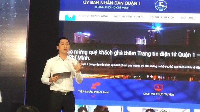 Quận 1: Công bố phiên bản mới trang thông tin điện tử