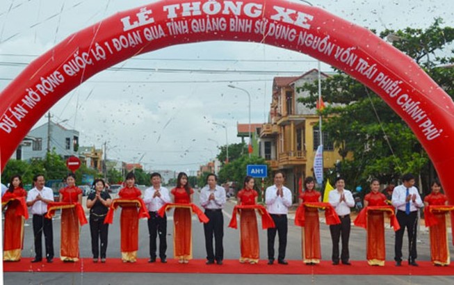 Chính thức thông xe quốc lộ 1A đoạn qua tỉnh Quảng Bình.
