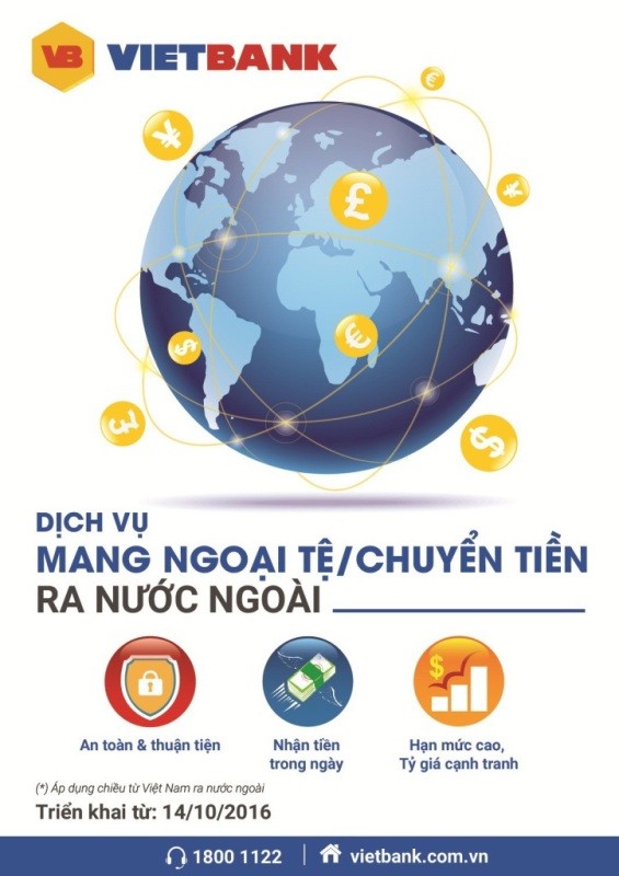 An tâm chuyển tiền quốc tế nhờ dịch vụ của ngân hàng