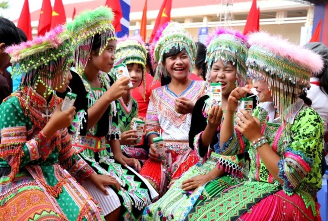 Vinamilk đến với trẻ em Đắk Nông