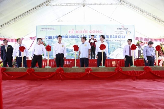 Khởi công xây chợ đầu mối nông sản sạch Dầu Giây 
