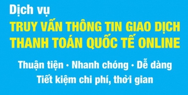 Truy vấn thông tin giao dịch thanh toán quốc tế online