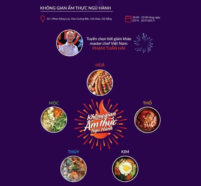 Đà Nẵng: Sắp mở cửa không gian ẩm thực Ngũ hành 