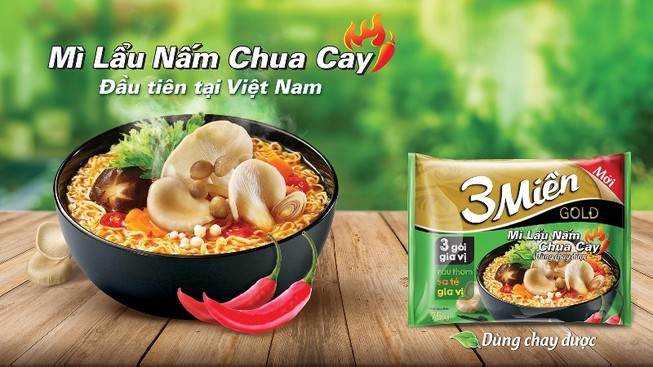Mùa chay không thể thiếu mì 3 Miền lẩu nấm chua cay
