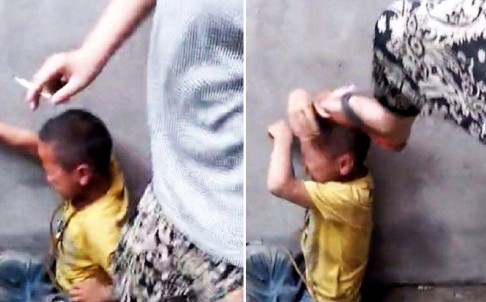 Bốn học sinh Trung Quốc 'bạo hành' một cậu bé bằng điếu thuốc