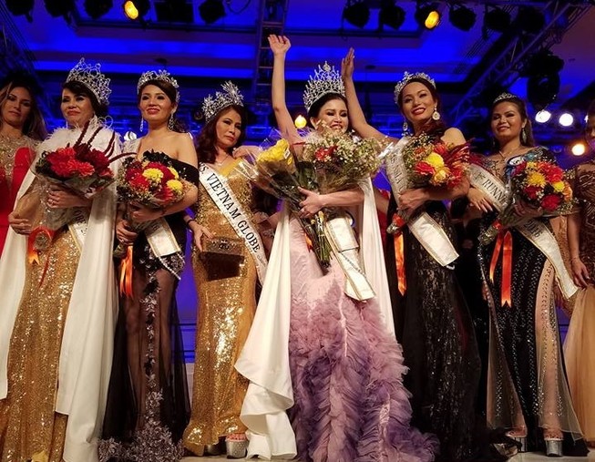 Janny Thủy Trần đăng quang Mrs. Globe VN International