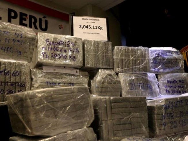 2 tấn cocaine bị bắt giữ ở Peru