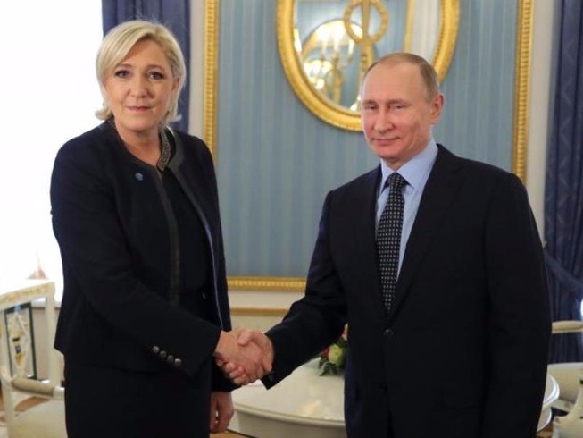 Ứng viên cực hữu Pháp gặp ông Putin tại Nga