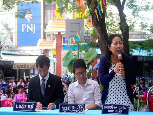 Bổ ích với phiên tòa giả định về bạo lực học đường