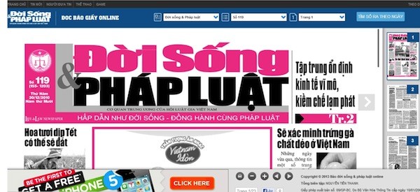 Đình bản ấn phẩm Người đưa tin và Công lý trái tim