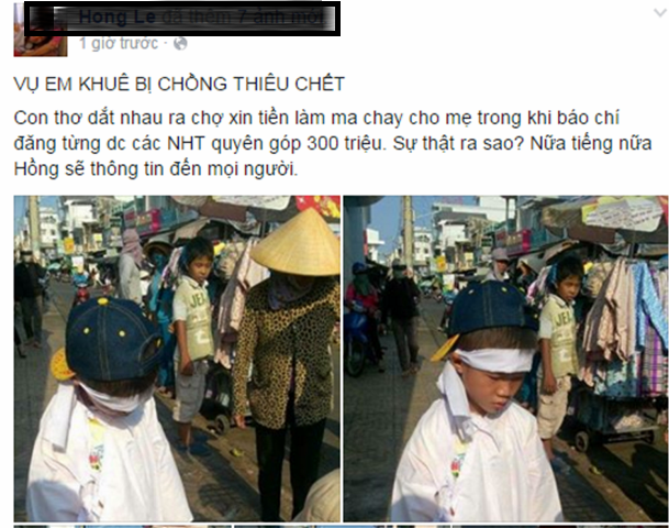 Sự thật việc hai con chị Khê ra chợ xin tiền mai táng cho mẹ