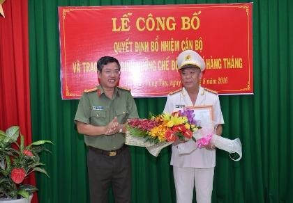 Bổ nhiệm thêm một phó giám đốc Công an tỉnh Bà Rịa-Vũng Tàu