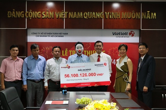 Người trúng số độc đắc 56 tỉ đến từ Vũng Tàu