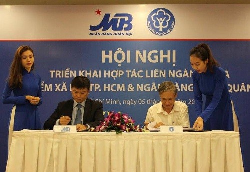 MB hợp tác thu bảo hiểm xã hội tại TP. HCM