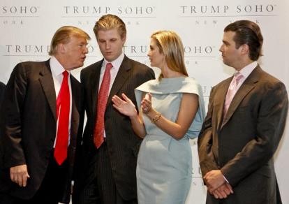 Hai con của ông Donld Trump sẽ không bỏ phiếu cho cha
