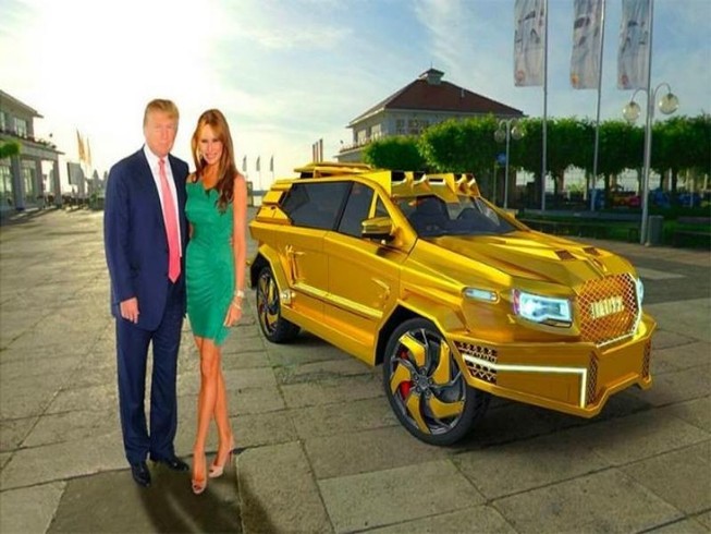 Đề xuất siêu xe mạ vàng cho ông Trump ngày nhậm chức