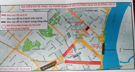 TP.HCM cấm xe khu vực đường hoa, đường sách dịp Tết