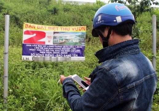 Phân lô bán nền ồ ạt quanh dự án sân bay Long Thành