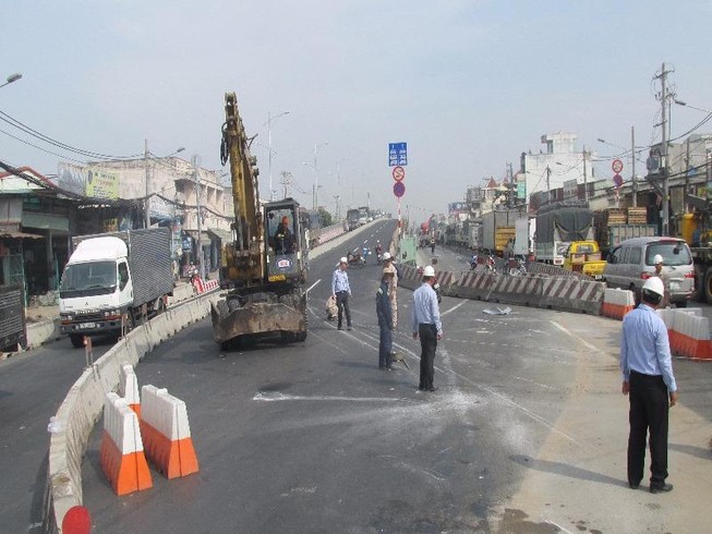 Chính thức thông xe một nhánh trên cầu vượt Gò Mây