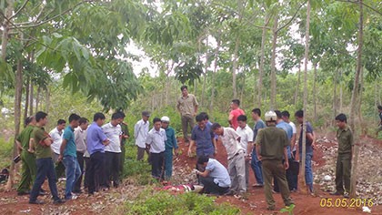 Bắt nghi can giết người trong lô cao su