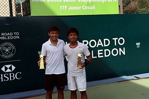 Hoàng Nam vô địch đôi Giải quần vợt Asian Closed Junior