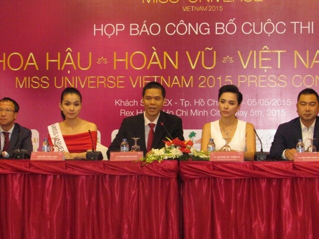 Dàn hoa hậu, á hậu khoe sắc tại Lễ công bố cuộc thi Hoa hậu Hoàn vũ 2015